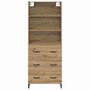 vidaXL Magasfiú fiókkal Artisan tölgy 69,5 x 34 x 180 cm Faanyag