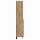 vidaXL Magasfiú fiókkal Artisan tölgy 69,5 x 34 x 180 cm Faanyag
