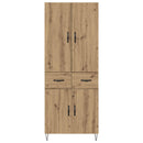 vidaXL Magasfiú 2 pcs Artisan tölgy 69,5 x 34 x 180 cm Faanyag