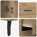vidaXL Magasfiú 2 pcs Artisan tölgy 69,5 x 34 x 180 cm Szerelt Fa