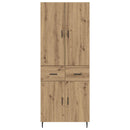 vidaXL Magasfiú 2 pcs Artisan tölgy 69,5 x 34 x 180 cm Szerelt Fa