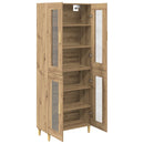 vidaXL Magasfiú Artisan tölgy 69,5 x 34 x 180 cm Faanyag