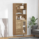 vidaXL Magasfiú fiókkal Artisan tölgy 69,5 x 34 x 180 cm Faanyag