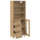 vidaXL Magasfiú fiókkal Artisan tölgy 69,5 x 34 x 180 cm Faanyag
