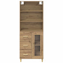 vidaXL Magasfiú fiókkal Artisan tölgy 69,5 x 34 x 180 cm Faanyag
