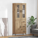 vidaXL Magasfiú 2 pcs Artisan tölgy 69,5 x 34 x 180 cm Faanyag