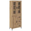 vidaXL Magasfiú 2 pcs Artisan tölgy 69,5 x 34 x 180 cm Faanyag