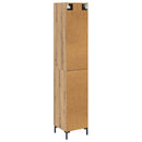 vidaXL Magasfiú Artisan tölgy 34,5 x 34 x 180 cm Faanyag