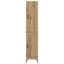 vidaXL Magasfiú Artisan tölgy 34,5 x 34 x 180 cm Faanyag