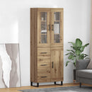 vidaXL Magasfiú 2 pcs Artisan tölgy 69,5 x 34 x 180 cm Faanyag