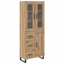 vidaXL Magasfiú 2 pcs Artisan tölgy 69,5 x 34 x 180 cm Faanyag