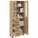 vidaXL Magasfiú 2 pcs Artisan tölgy 69,5 x 34 x 180 cm Faanyag