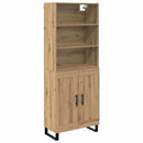 vidaXL Magasfiú 2 pcs Artisan tölgy 69,5 x 34 x 180 cm Faanyag