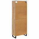 vidaXL Magasfiú 2 pcs Artisan tölgy 69,5 x 34 x 180 cm Faanyag