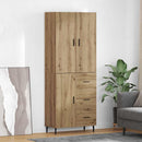 vidaXL Magasfiú 2 pcs Artisan tölgy 69,5 x 34 x 180 cm Szerelt Fa