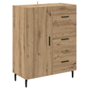 vidaXL Magasfiú 2 pcs Artisan tölgy 69,5 x 34 x 180 cm Szerelt Fa