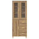 vidaXL Magasfiú Artisan tölgy 34,5 x 34 x 180 cm Faanyag