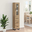 vidaXL Magasfiú fiókkal Artisan tölgy 34,5 x 34 x 180 cm Faanyag