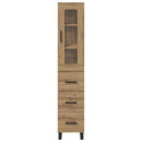 vidaXL Magasfiú fiókkal Artisan tölgy 69,5 x 34 x 180 cm Faanyag