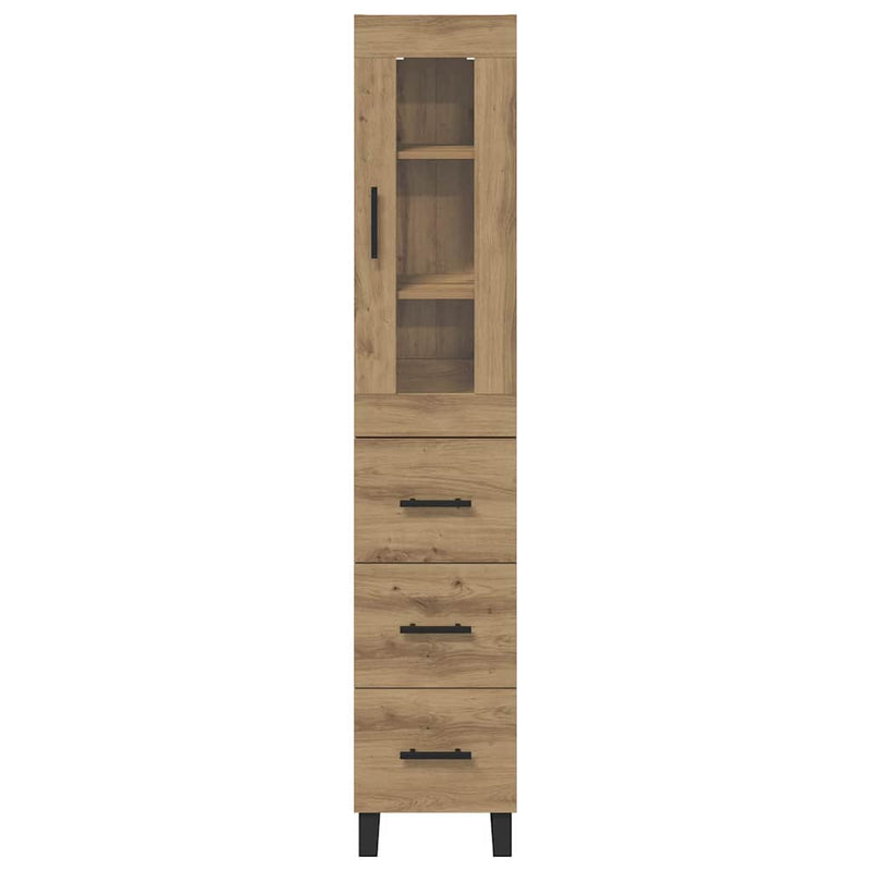 vidaXL Magasfiú fiókkal Artisan tölgy 69,5 x 34 x 180 cm Faanyag