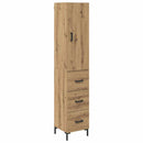 vidaXL Magasfiú fiókkal Artisan tölgy 69,5 x 34 x 180 cm Faanyag