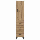 vidaXL Magasfiú fiókkal Artisan tölgy 69,5 x 34 x 180 cm Faanyag