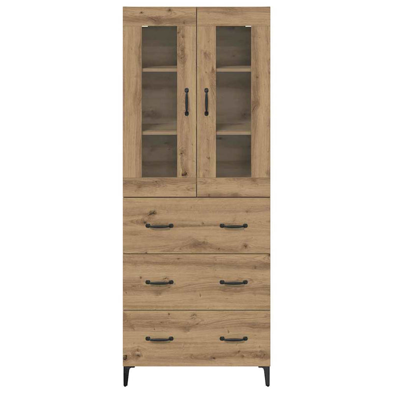 vidaXL Magasfiú fiókkal Artisan tölgy 69,5 x 34 x 180 cm Faanyag