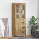 vidaXL Magasfiú fiókkal Artisan tölgy 69,5 x 34 x 180 cm Faanyag