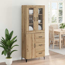 vidaXL Magasfiú fiókkal Artisan tölgy 69,5 x 34 x 180 cm Faanyag
