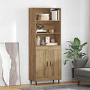 vidaXL Magasfiú 2 pcs Artisan tölgy 69,5 x 32,5 x 180 cm Faanyag