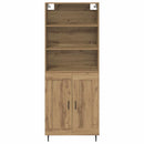 vidaXL Magasfiú 2 pcs Artisan tölgy 69,5 x 32,5 x 180 cm Faanyag