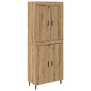 vidaXL Magasfiú 2 pcs Artisan tölgy 69,5 x 34 x 180 cm Faanyag