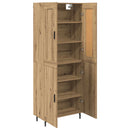 vidaXL Magasfiú 2 pcs Artisan tölgy 69,5 x 34 x 180 cm Faanyag