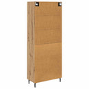 vidaXL Magasfiú 2 pcs Artisan tölgy 69,5 x 34 x 180 cm Faanyag