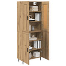 vidaXL Magasfiú 2 pcs Artisan tölgy 69,5 x 34 x 180 cm Faanyag