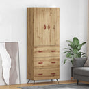 vidaXL Magasfiú fiókkal Artisan tölgy 69,5 x 34 x 180 cm Faanyag