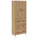 vidaXL Magasfiú fiókkal Artisan tölgy 69,5 x 34 x 180 cm Faanyag