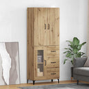 vidaXL Magasfiú fiókkal Artisan tölgy 69,5 x 34 x 180 cm Faanyag