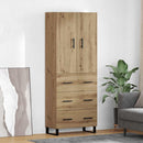 vidaXL Magasfiú fiókkal 2 pcs Artisan tölgy 69,5 x 34 x 180 cm