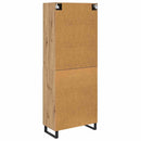 vidaXL Magasfiú fiókkal 2 pcs Artisan tölgy 69,5 x 34 x 180 cm