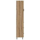vidaXL Magasfiú fiókkal Artisan tölgy 34,5 x 34 x 180 cm Faanyag