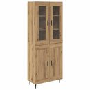 vidaXL Magasfiú 2 pcs Artisan tölgy 69,5 x 34 x 180 cm Faanyag