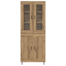 vidaXL Magasfiú 2 pcs Artisan tölgy 69,5 x 34 x 180 cm Faanyag