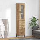 vidaXL Magasfiú fiókkal Artisan tölgy 34,5 x 34 x 180 cm Faanyag