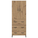 vidaXL Magasfiú fiókkal Artisan tölgy 69,5 x 34 x 180 cm Faanyag