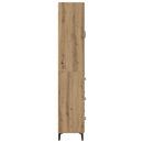 vidaXL Magasfiú fiókkal Artisan tölgy 69,5 x 34 x 180 cm Faanyag