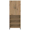 vidaXL Magasfiú Artisan tölgy 69,5 x 34 x 180 cm Faanyag