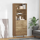 vidaXL Magasfiú fiókkal Artisan tölgy 69,5 x 32,5 x 180 cm Faanyag