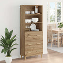 vidaXL Magasfiú fiókkal Artisan tölgy 69,5 x 32,5 x 180 cm Faanyag
