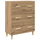 vidaXL Magasfiú fiókkal Artisan tölgy 69,5 x 32,5 x 180 cm Faanyag